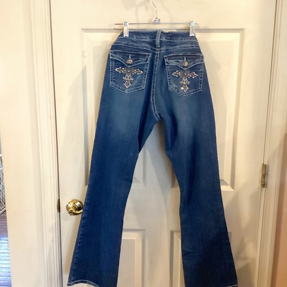Wrangler Rock 47 Jeans  7/8 32 boot cut low rise - Picture 1 of 3
